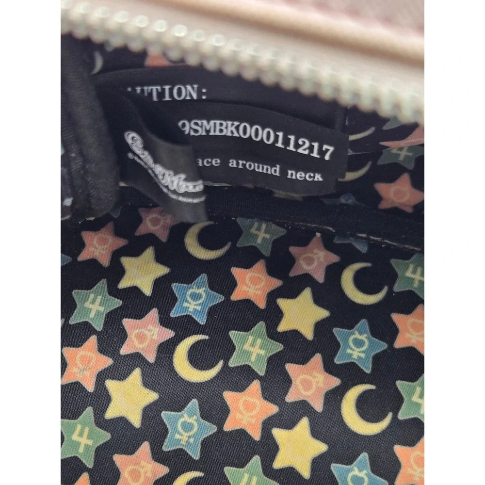 Sailor Moon Loungefly Mini Backpack Cream Pink and Cream Transformation Print